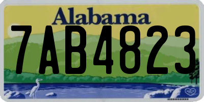 AL license plate 7AB4823
