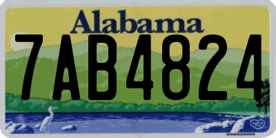 AL license plate 7AB4824
