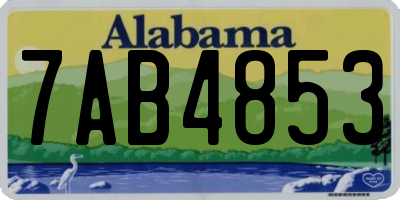 AL license plate 7AB4853