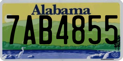 AL license plate 7AB4855