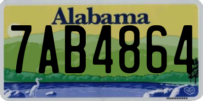 AL license plate 7AB4864