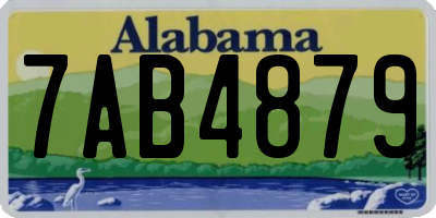 AL license plate 7AB4879