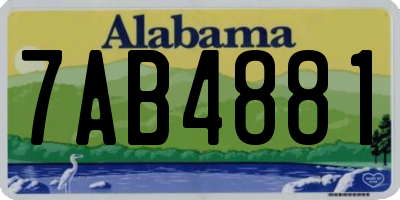 AL license plate 7AB4881