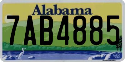 AL license plate 7AB4885