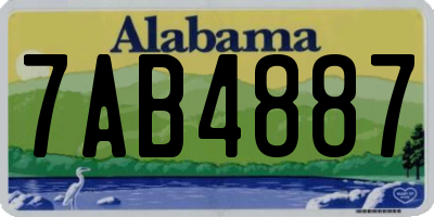 AL license plate 7AB4887