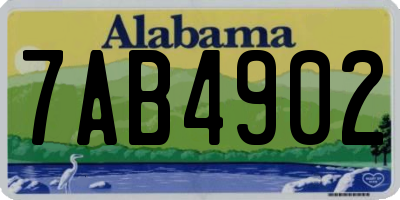 AL license plate 7AB4902