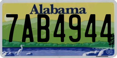AL license plate 7AB4944