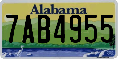 AL license plate 7AB4955