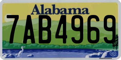AL license plate 7AB4969
