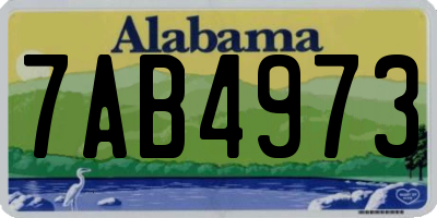 AL license plate 7AB4973
