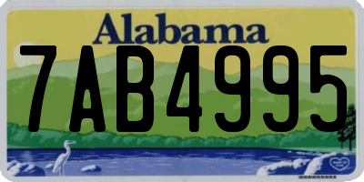 AL license plate 7AB4995