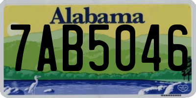 AL license plate 7AB5046