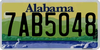 AL license plate 7AB5048