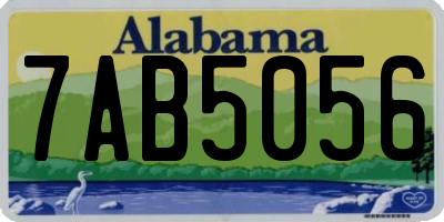 AL license plate 7AB5056