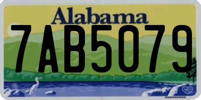 AL license plate 7AB5079