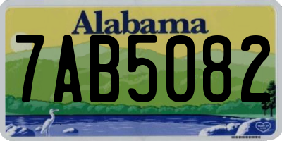 AL license plate 7AB5082