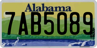 AL license plate 7AB5089