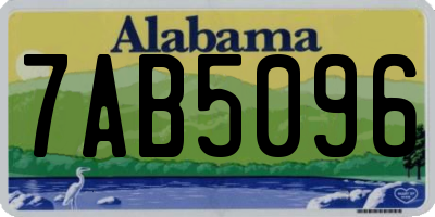 AL license plate 7AB5096