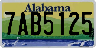 AL license plate 7AB5125