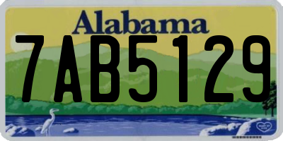 AL license plate 7AB5129