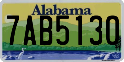 AL license plate 7AB5130
