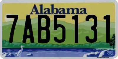 AL license plate 7AB5131