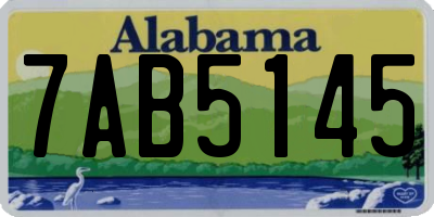 AL license plate 7AB5145
