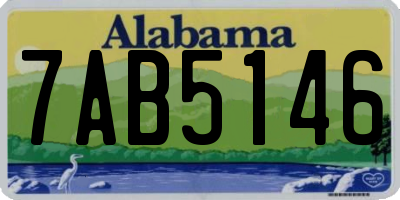 AL license plate 7AB5146