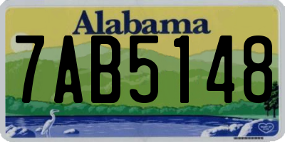 AL license plate 7AB5148