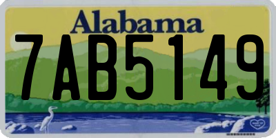 AL license plate 7AB5149