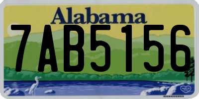 AL license plate 7AB5156