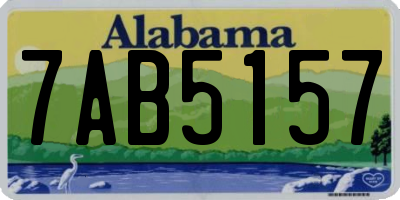 AL license plate 7AB5157