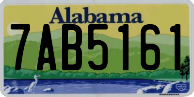 AL license plate 7AB5161