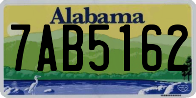 AL license plate 7AB5162