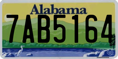 AL license plate 7AB5164
