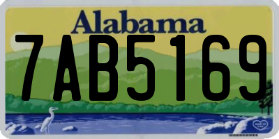 AL license plate 7AB5169