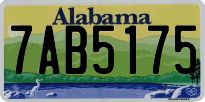 AL license plate 7AB5175