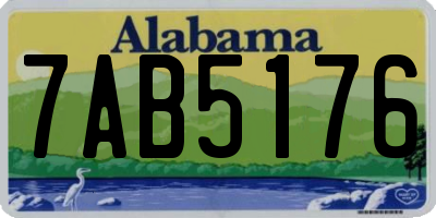 AL license plate 7AB5176