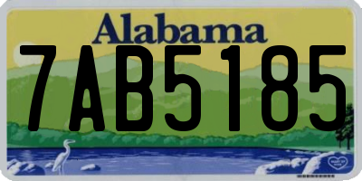AL license plate 7AB5185