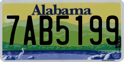 AL license plate 7AB5199