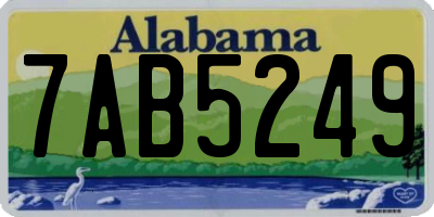 AL license plate 7AB5249