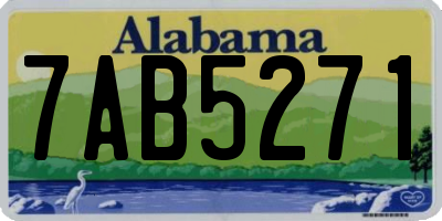 AL license plate 7AB5271