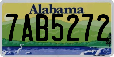 AL license plate 7AB5272