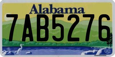 AL license plate 7AB5276