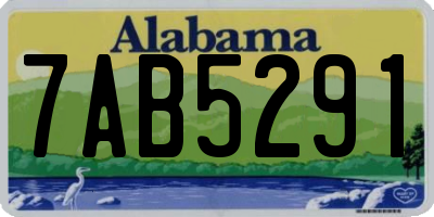 AL license plate 7AB5291