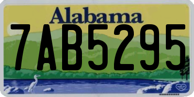 AL license plate 7AB5295