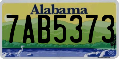 AL license plate 7AB5373