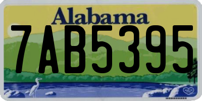 AL license plate 7AB5395