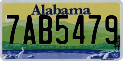 AL license plate 7AB5479