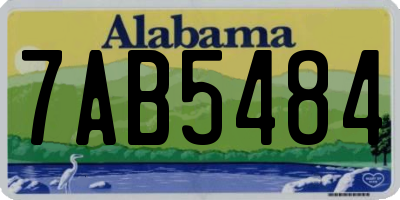 AL license plate 7AB5484